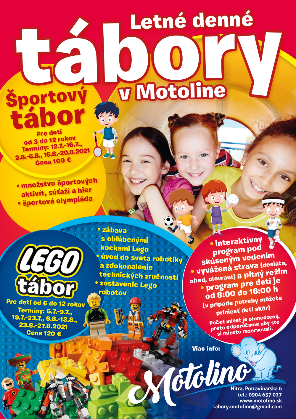 Denné tabory Nitra Motolino